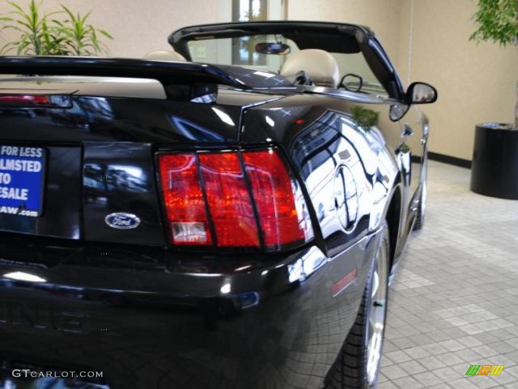 2003 Mustang GT Convertible - Black / Medium Parchment photo #13