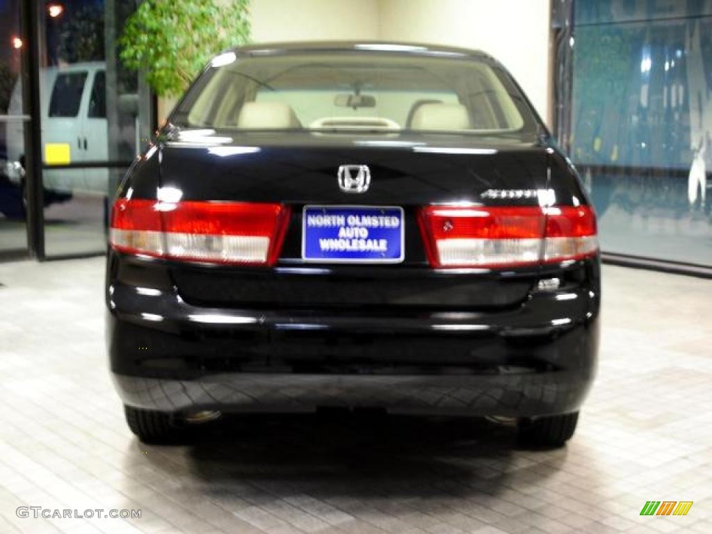 2003 Accord EX V6 Sedan - Nighthawk Black Pearl / Ivory photo #5