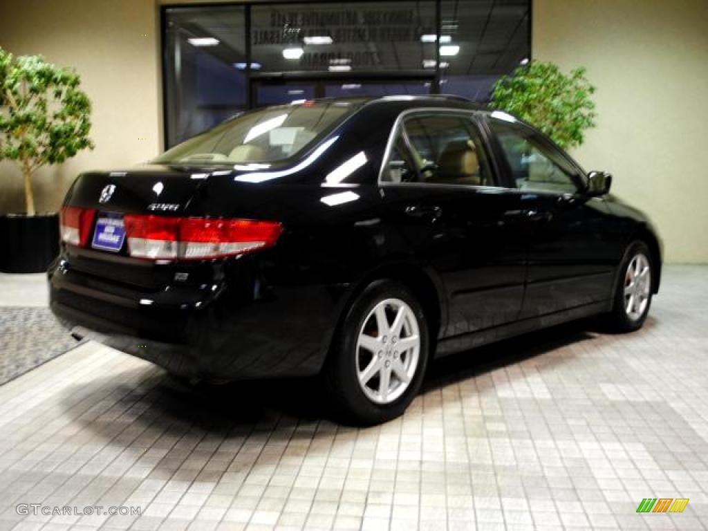 2003 Accord EX V6 Sedan - Nighthawk Black Pearl / Ivory photo #6