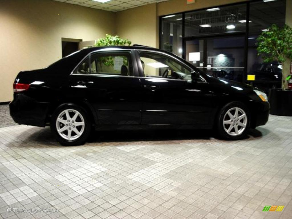 2003 Accord EX V6 Sedan - Nighthawk Black Pearl / Ivory photo #7