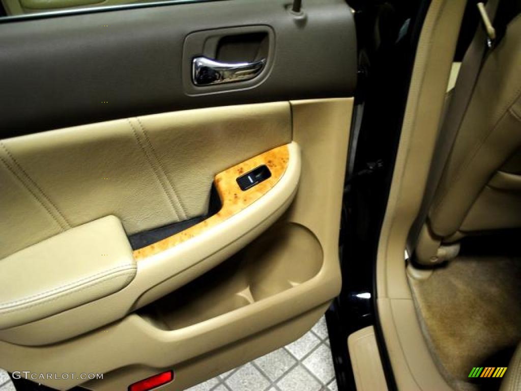2003 Accord EX V6 Sedan - Nighthawk Black Pearl / Ivory photo #23