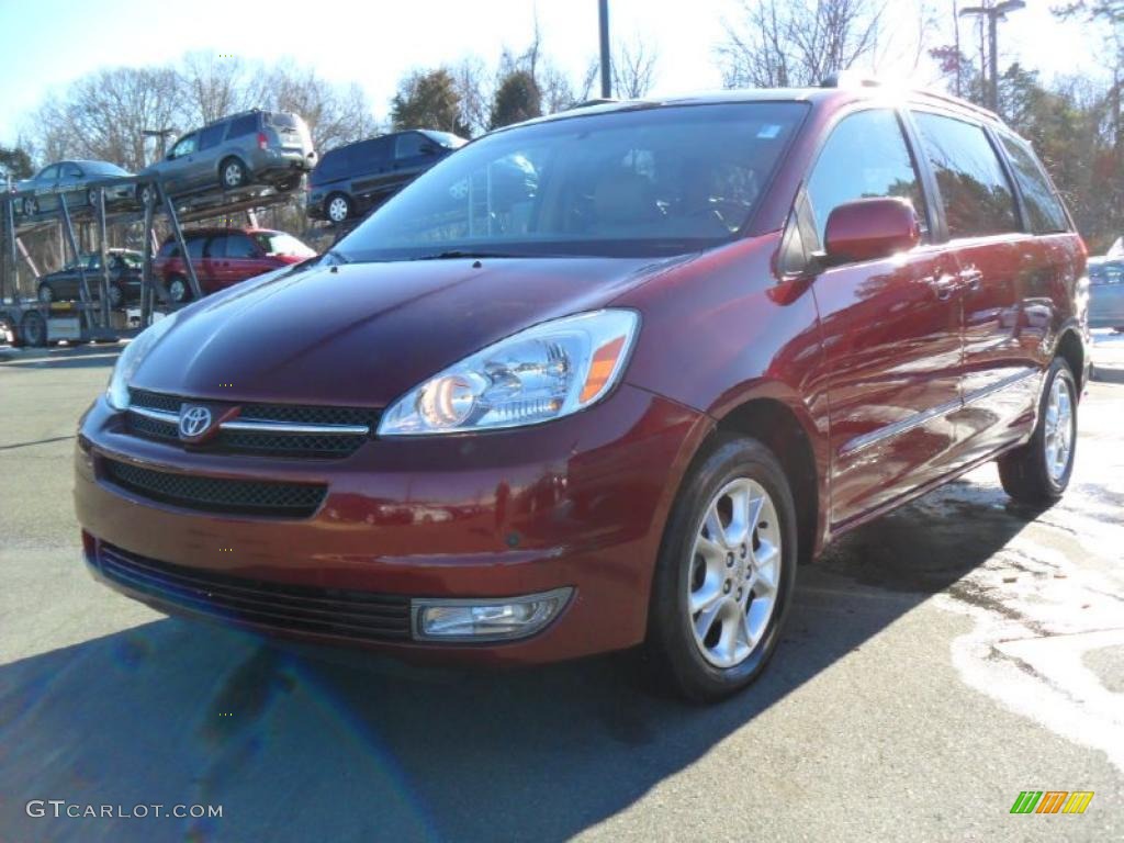 2004 Sienna XLE Limited AWD - Salsa Red Pearl / Stone Gray photo #1