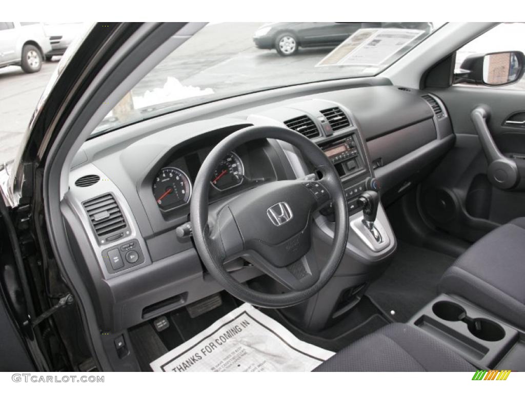 2008 CR-V LX 4WD - Nighthawk Black Pearl / Black photo #11