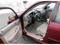Beige 2002 Honda Civic EX Sedan Interior Color