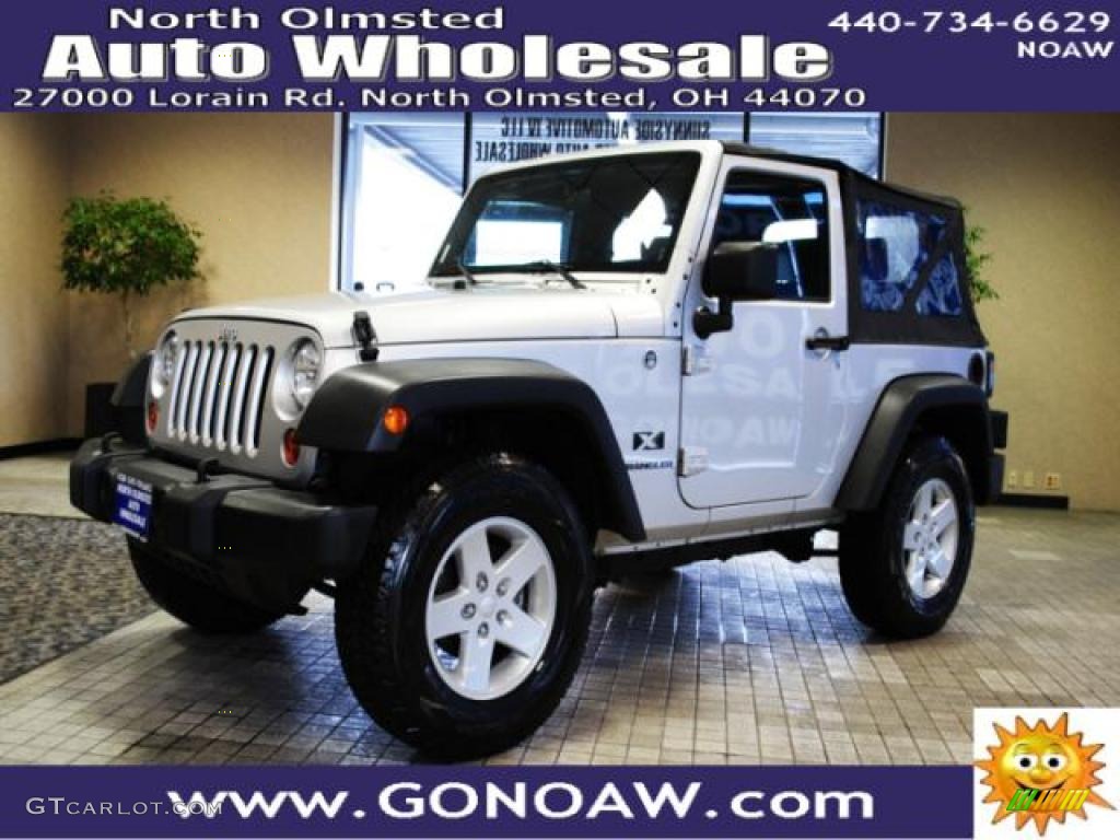 2009 Wrangler X 4x4 - Bright Silver Metallic / Dark Slate Gray/Medium Slate Gray photo #1