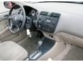 Beige 2002 Honda Civic EX Sedan Dashboard