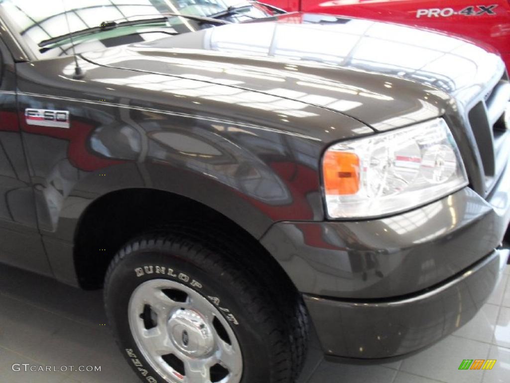 2005 F150 STX Regular Cab - Dark Shadow Grey Metallic / Medium Flint/Dark Flint Grey photo #10