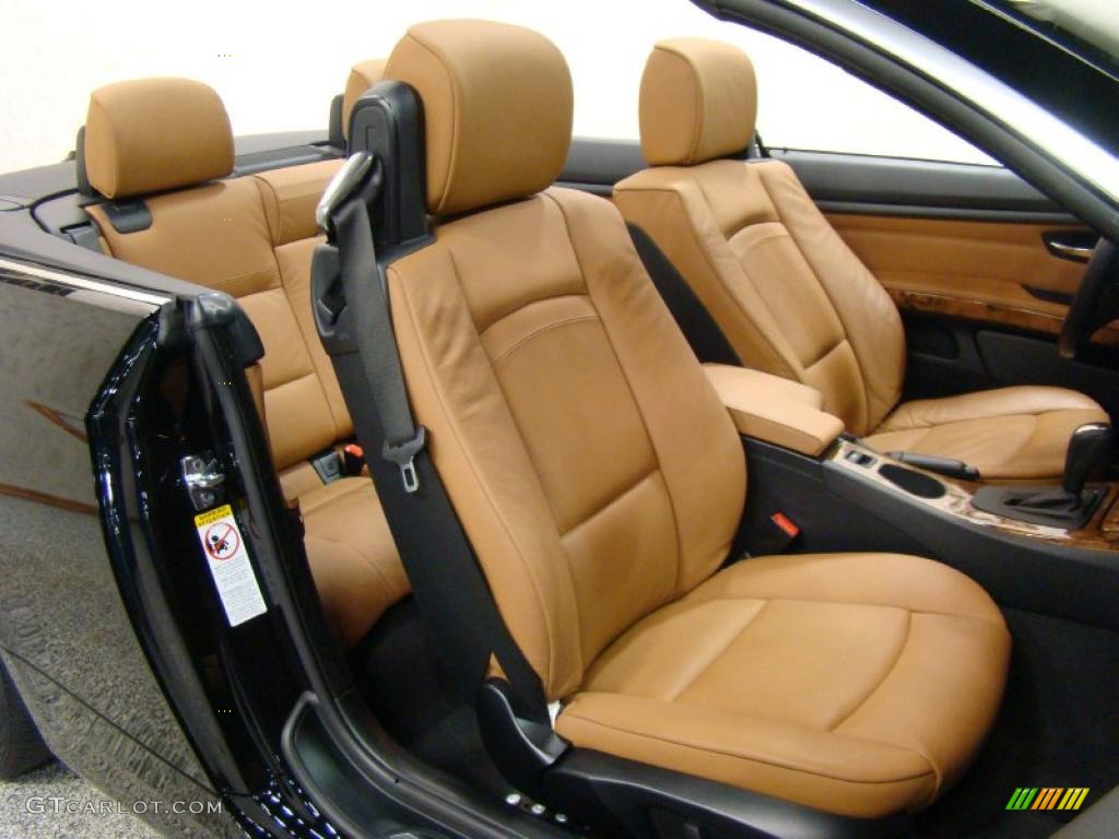 2008 3 Series 335i Convertible - Jet Black / Saddle Brown/Black photo #12