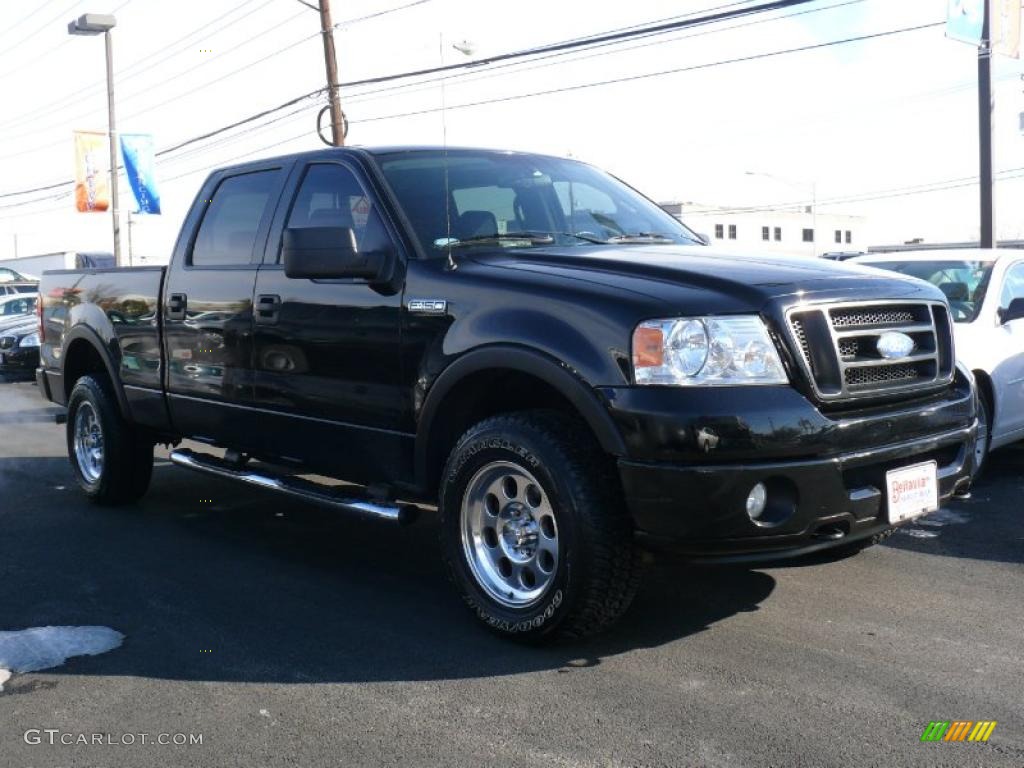 2006 F150 FX4 SuperCrew 4x4 - Black / Black photo #3