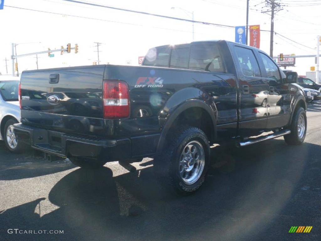 2006 F150 FX4 SuperCrew 4x4 - Black / Black photo #4