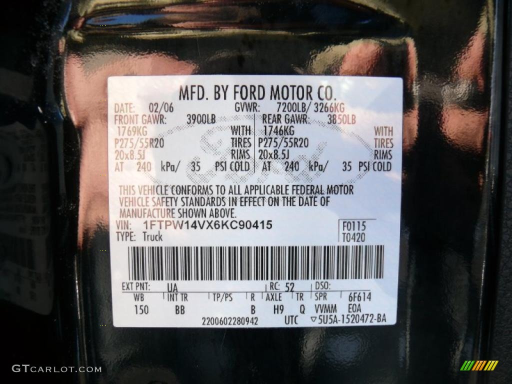 2006 F150 FX4 SuperCrew 4x4 - Black / Black photo #15