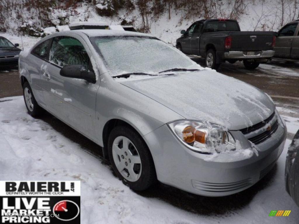 2008 Cobalt LS Coupe - Ultra Silver Metallic / Gray photo #1