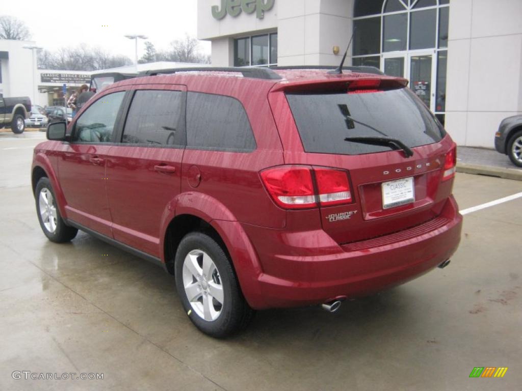 Deep Cherry Red Crystal Pearl 2011 Dodge Journey Mainstreet Exterior Photo #43113329