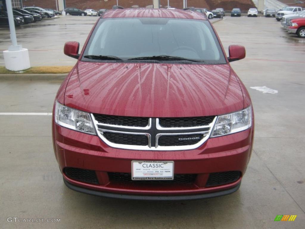 Deep Cherry Red Crystal Pearl 2011 Dodge Journey Mainstreet Exterior Photo #43113413