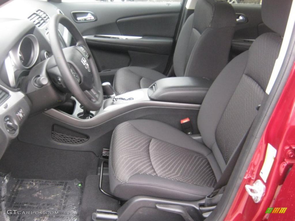 Black/Light Frost Beige Interior 2011 Dodge Journey Mainstreet Photo #43113485