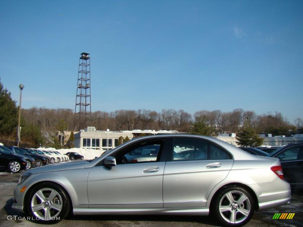 2010 C 300 Sport 4Matic - Iridium Silver Metallic / Black photo #3