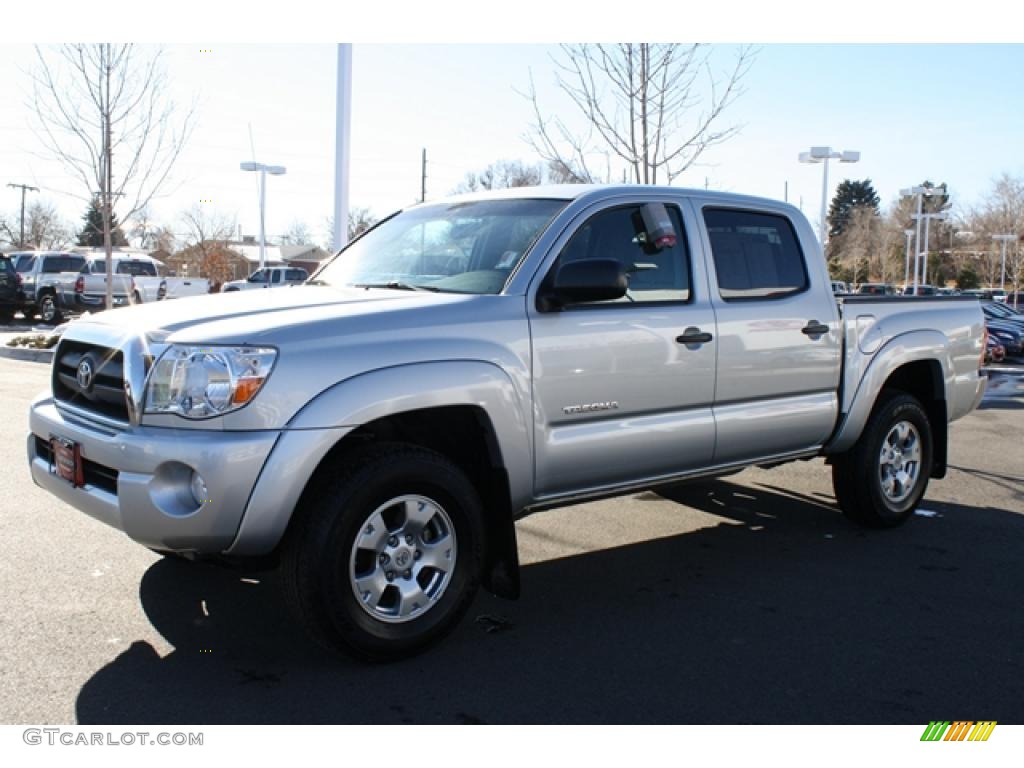 2008 Tacoma V6 Double Cab 4x4 - Silver Streak Mica / Graphite Gray photo #5