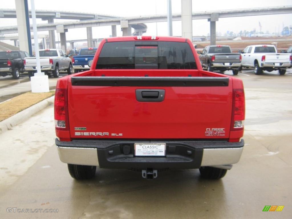 2011 Sierra 1500 Texas Edition Extended Cab - Fire Red / Ebony/Light Cashmere photo #4