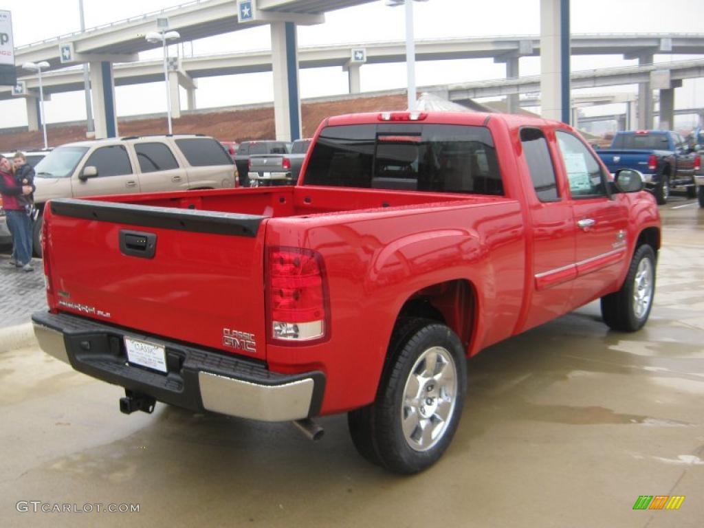 2011 Sierra 1500 Texas Edition Extended Cab - Fire Red / Ebony/Light Cashmere photo #5
