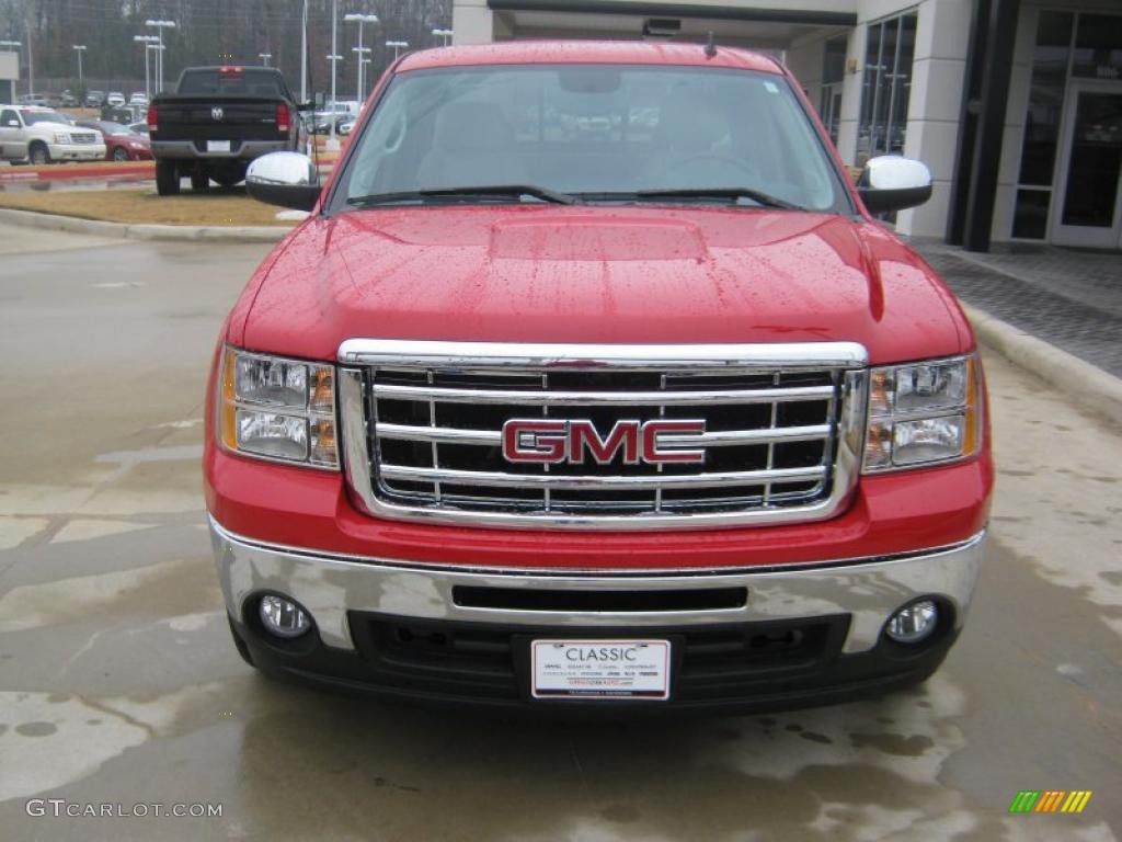 2011 Sierra 1500 Texas Edition Extended Cab - Fire Red / Ebony/Light Cashmere photo #8