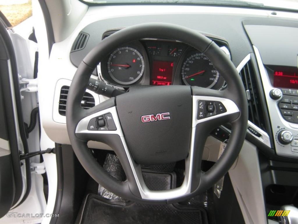 2011 GMC Terrain SLE Light Titanium Steering Wheel Photo #43118238
