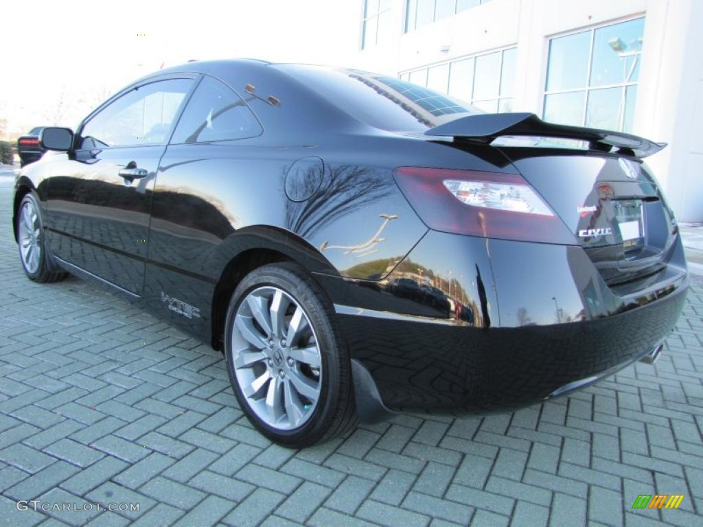 Crystal Black Pearl 2009 Honda Civic Si Coupe Exterior Photo #43118453