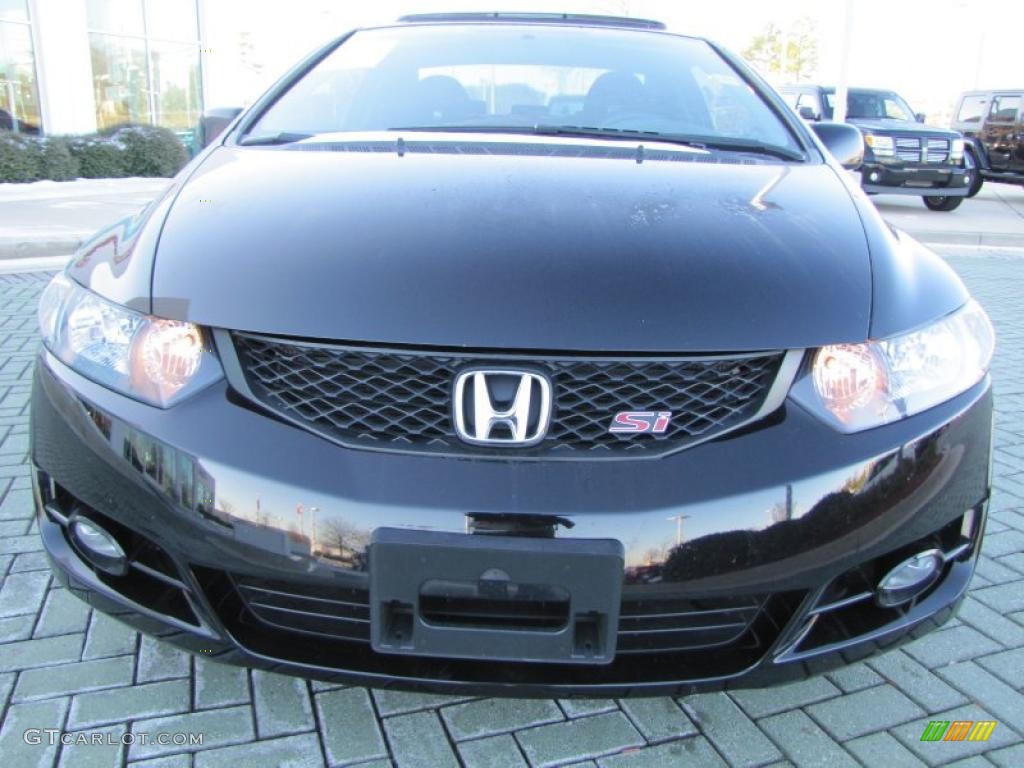 Crystal Black Pearl 2009 Honda Civic Si Coupe Exterior Photo #43118557