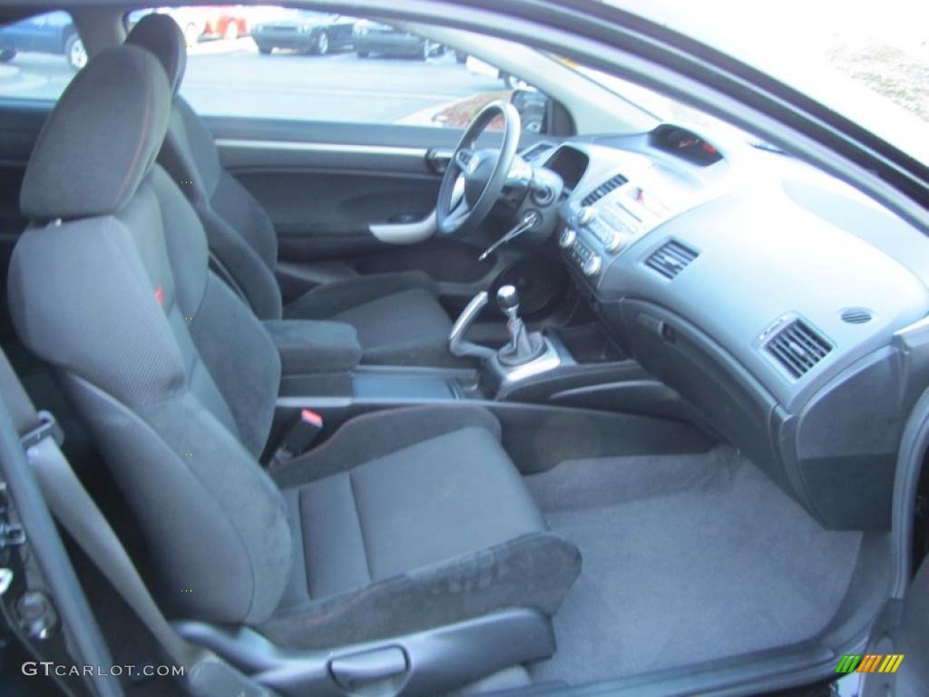 Black Interior 2009 Honda Civic Si Coupe Photo #43118663
