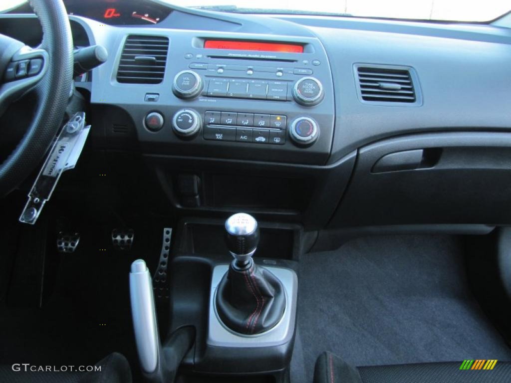 2009 Honda Civic Si Coupe Black Dashboard Photo #43118725