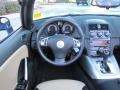 Tan 2008 Saturn Sky Red Line Roadster Steering Wheel
