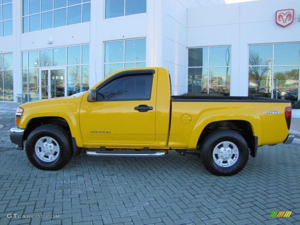 Flame Yellow 2004 GMC Canyon SLE Regular Cab Exterior Photo #43119861
