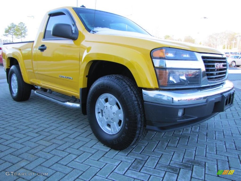 Flame Yellow 2004 GMC Canyon SLE Regular Cab Exterior Photo #43119952