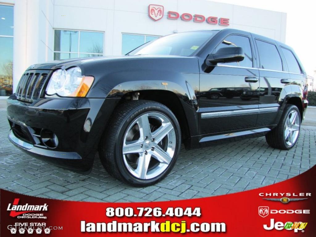 2008 Grand Cherokee SRT8 4x4 - Black / Dark Slate Gray photo #1