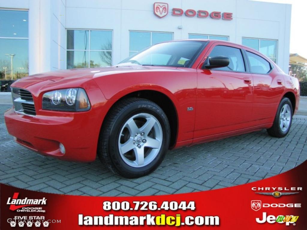 2009 Charger SXT - TorRed / Dark Slate Gray photo #1