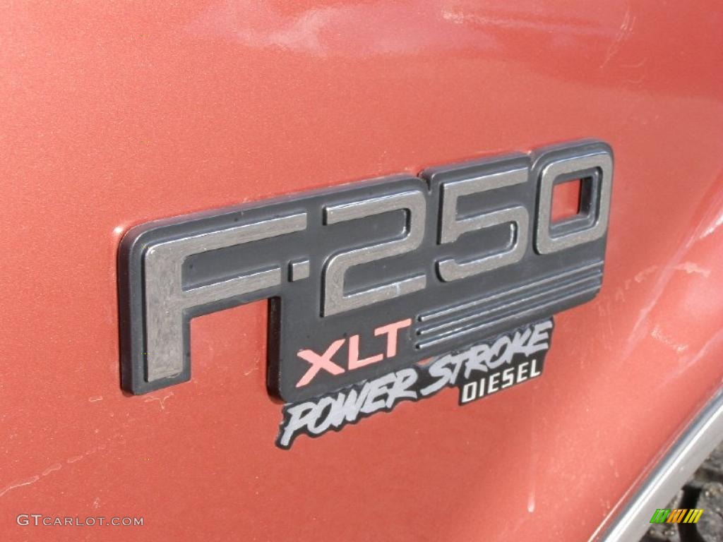 1995 Ford F250 XLT Extended Cab 4x4 Marks and Logos Photo #43122990