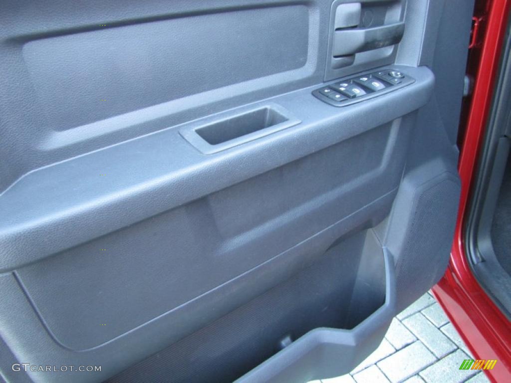 2009 Ram 1500 ST Quad Cab - Inferno Red Crystal Pearl / Dark Slate/Medium Graystone photo #11