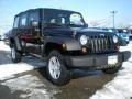 2008 Black Jeep Wrangler Unlimited X 4x4  photo #3