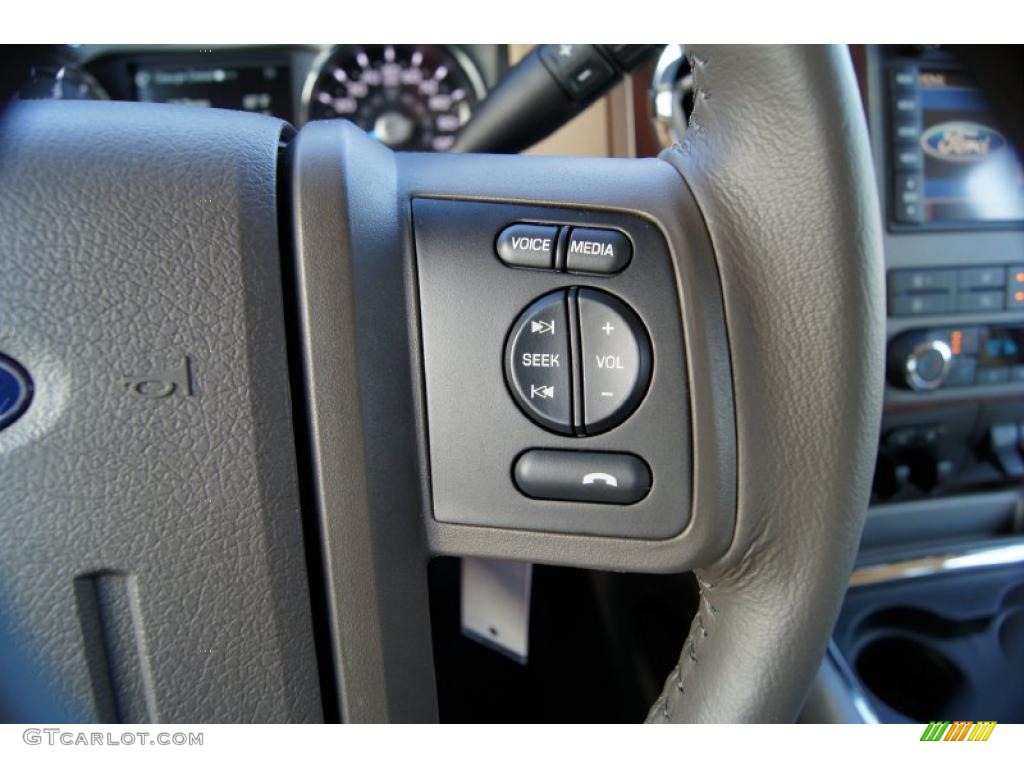 2011 Ford F450 Super Duty Lariat Crew Cab 4x4 Dually Controls Photo #43125291