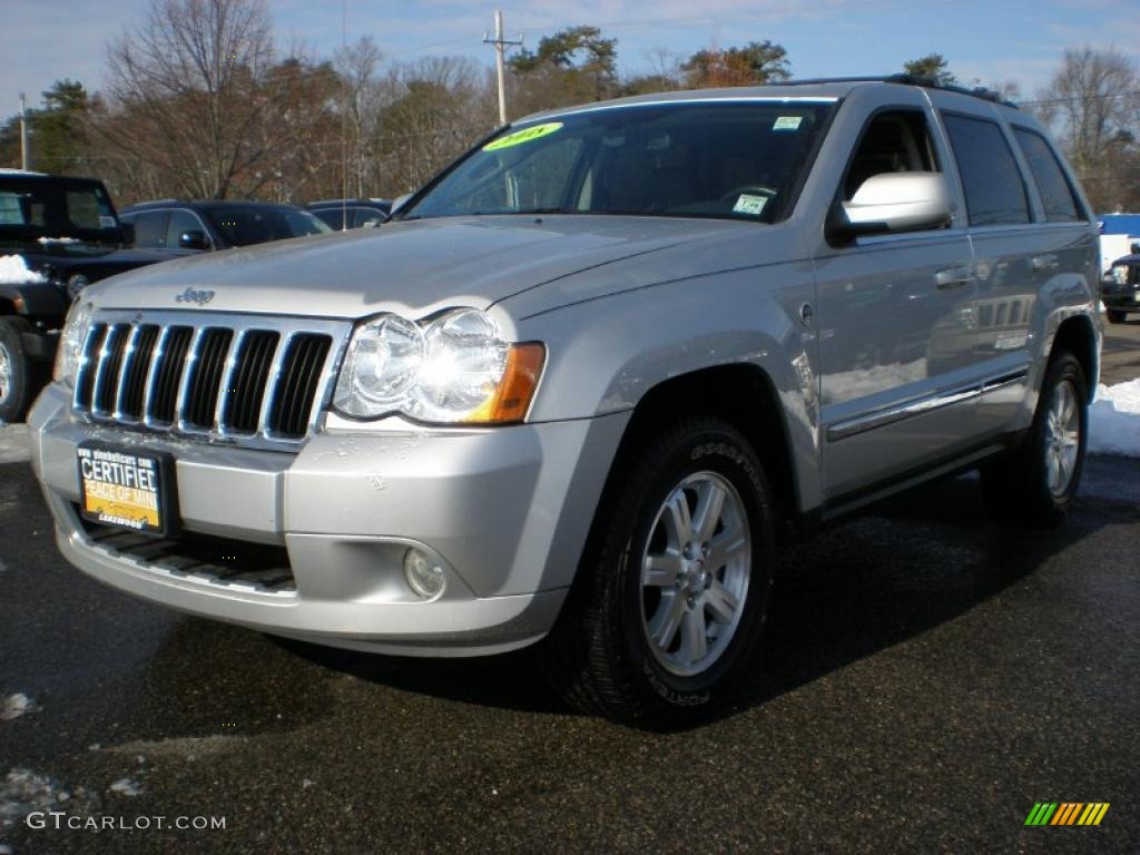 2008 Grand Cherokee Limited 4x4 - Bright Silver Metallic / Dark Slate Gray/Light Graystone photo #1