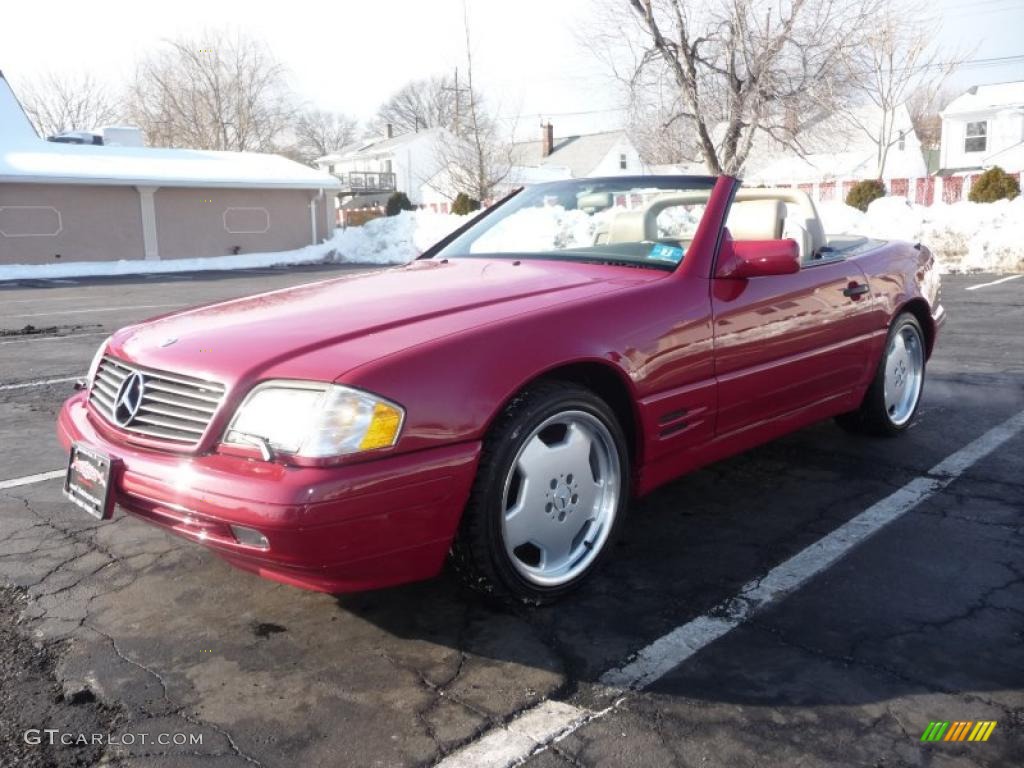1996 SL 320 Roadster - Imperial Red / Parchment photo #1