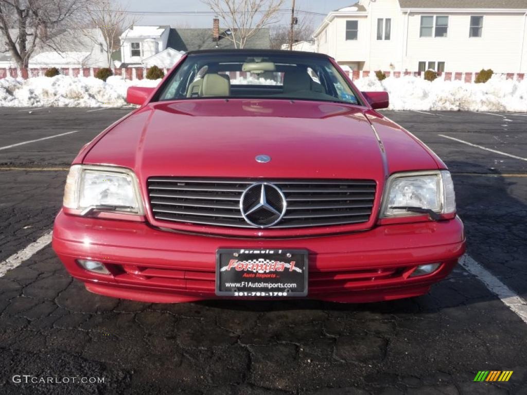1996 SL 320 Roadster - Imperial Red / Parchment photo #9