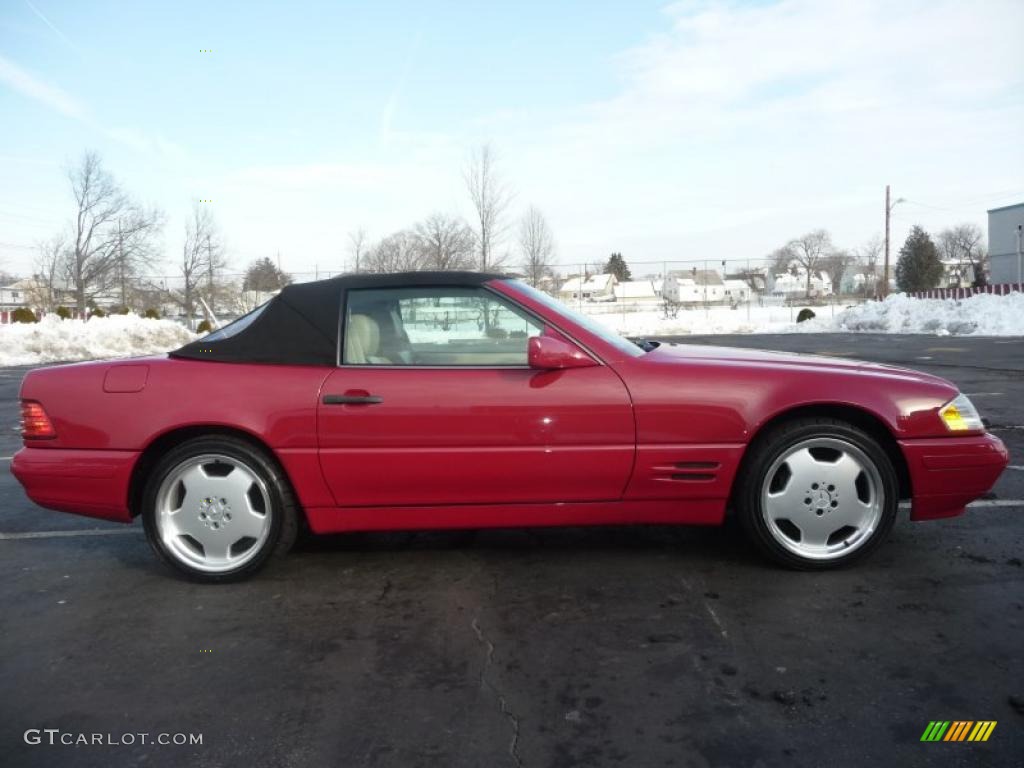 1996 SL 320 Roadster - Imperial Red / Parchment photo #15