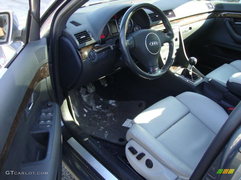 Silver Interior 2005 Audi S4 4.2 quattro Sedan Photo #43132164