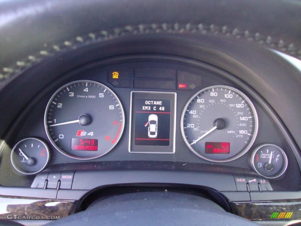 2005 Audi S4 4.2 quattro Sedan Gauges Photo #43132719