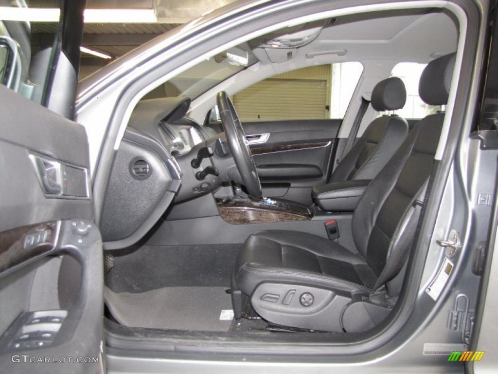 Ebony Interior 2007 Audi A6 3.2 Sedan Photo #43137535