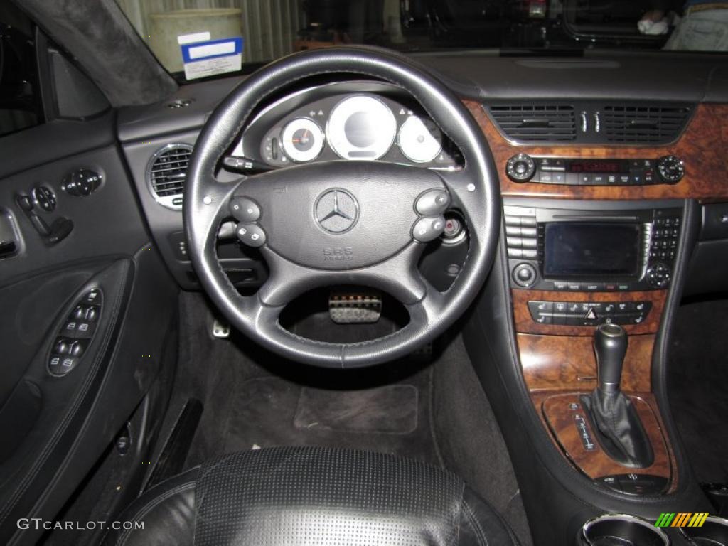2006 Mercedes-Benz CLS 55 AMG AMG Charcoal Nappa Leather Dashboard Photo #43138783