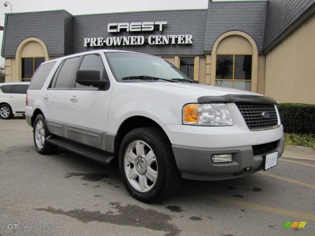 2003 Expedition XLT - Oxford White / Flint Grey photo #1