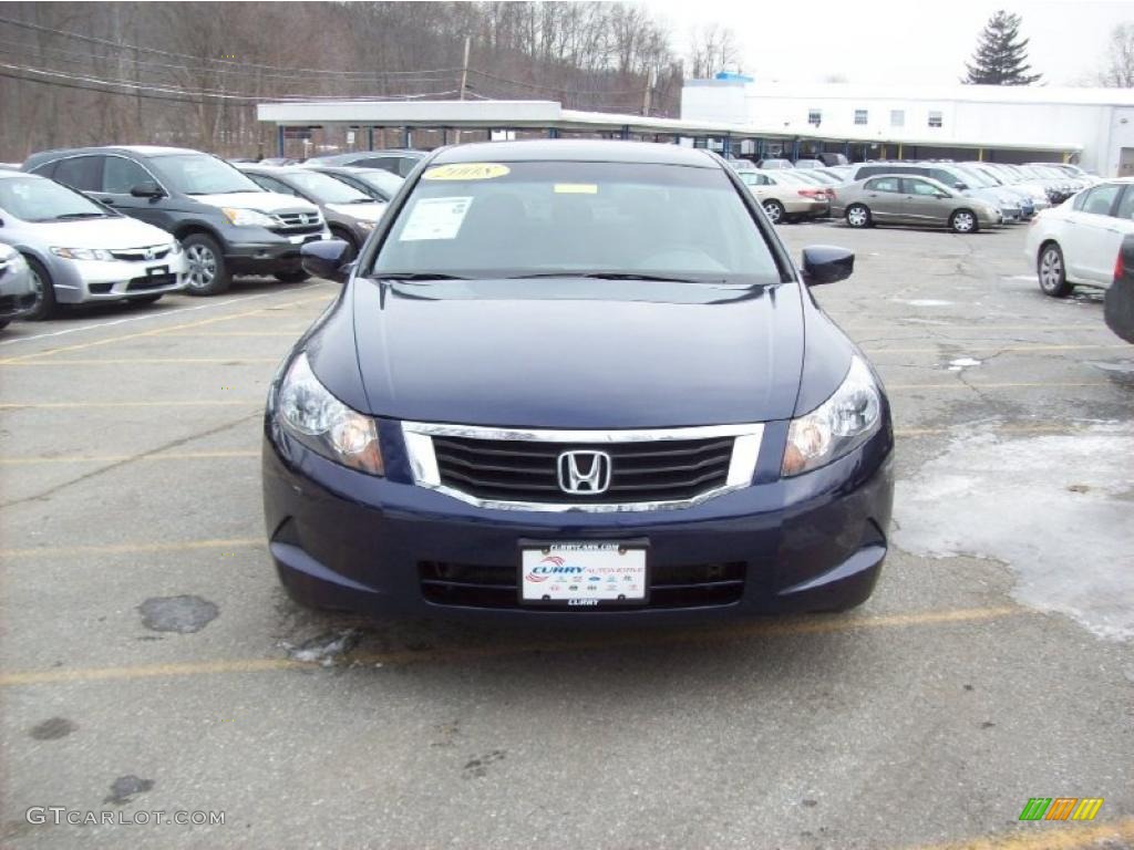 2008 Accord EX Sedan - Royal Blue Pearl / Gray photo #3