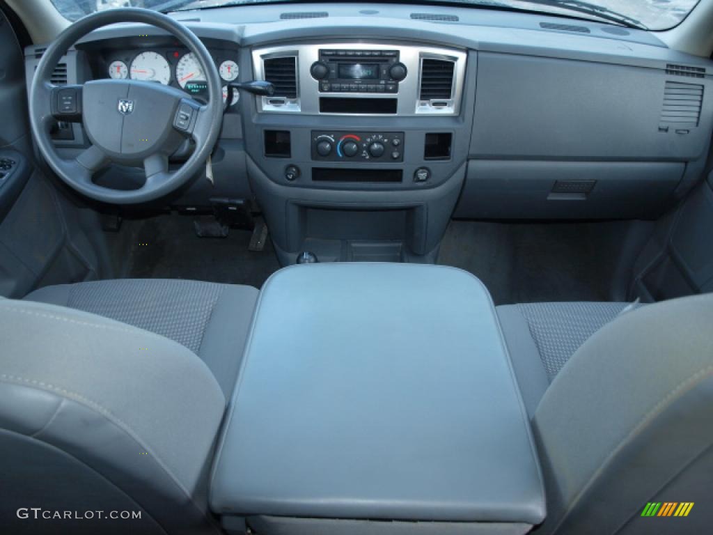 2007 Ram 3500 SLT Quad Cab 4x4 Dually Chassis - Bright White / Medium Slate Gray photo #9