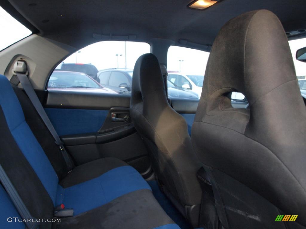 2004 Impreza WRX STi - Platinum Silver Metallic / Blue Ecsaine/Black photo #8